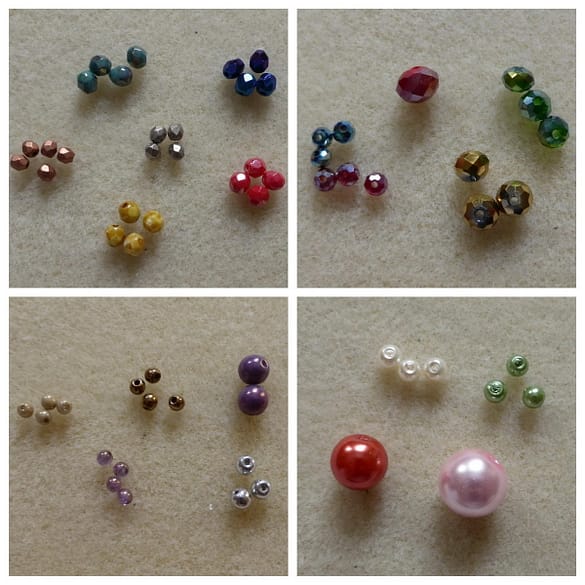 Razne vrste okruglih perli